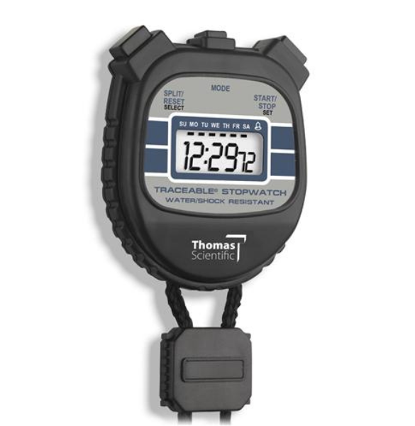 Traceable Water/Shock-Resistant Stopwatch