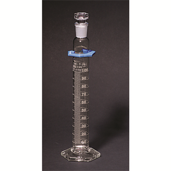 Graduated Cylinders, Glass, Class A, Batch Certified, with Stopper