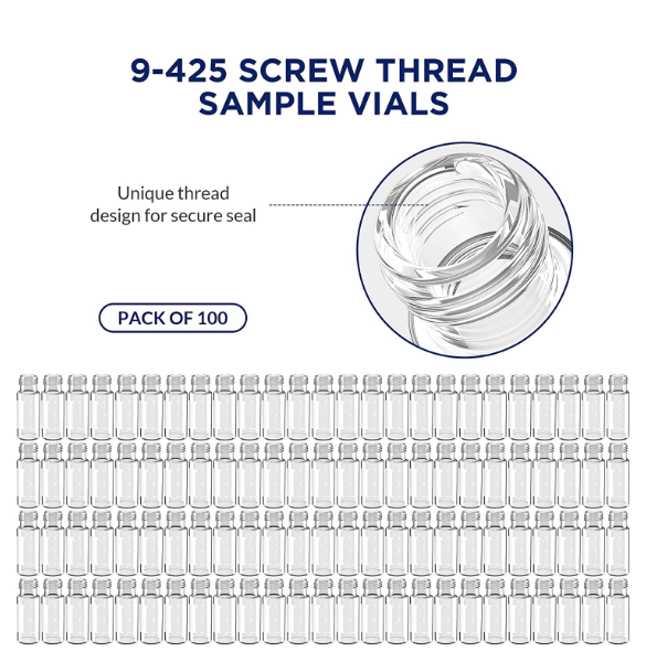 Sample Vial 2mL, 9-425 screw top